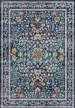 Carpetum kék alapon virágmintás vintage szőnyeg 160x230 cm