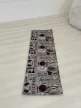 Konyhai szőnyeg 38910 szürke, kávé mintás 70x200 cm