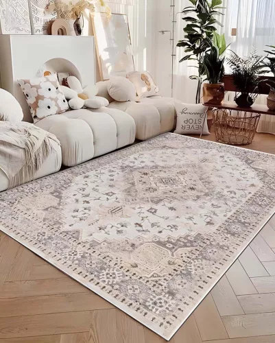 Carpetum bézs, klasszikus mintás mintás szőnyeg 100x150