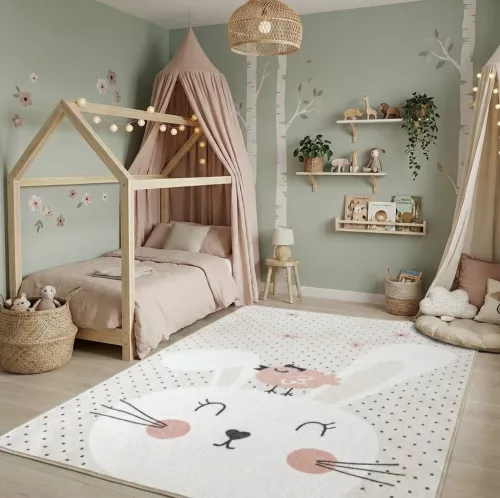 Nyuszis gyerekszőnyeg 160x240 cm