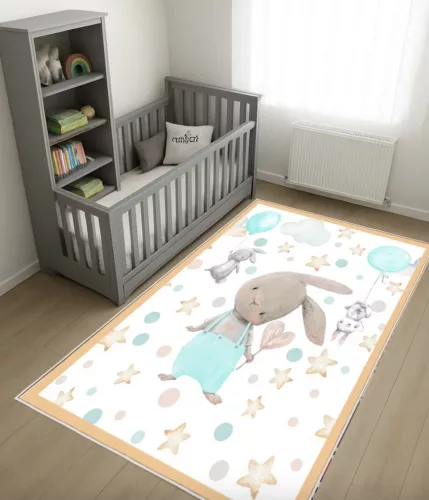 Nyuszis gyerekszőnyeg 120x180 cm