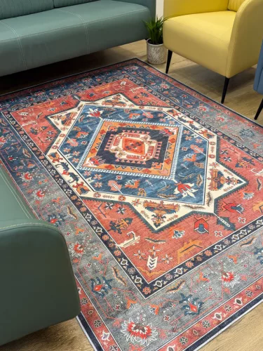 Carpetum piros klasszikus mintás vintage szőnyeg 200x300 cm
