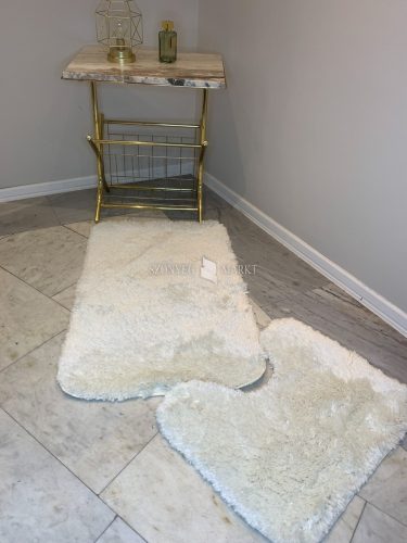 Scott krém kettő részből álló fürdőszobai szőnyeg szett 50x80 cm 