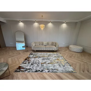 Sunset szürke-arany design szőnyeg  60x110