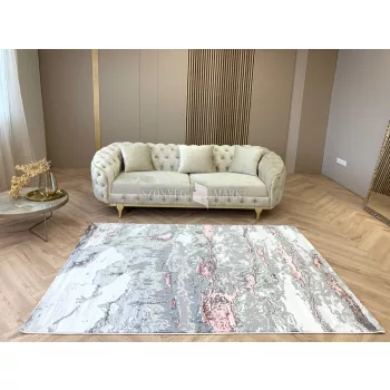 Sunset márvány mintás szőnyeg 8435 (Pink) 60x110