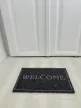 'Welcome' antracit szennyfogó szőnyeg 40x70 cm