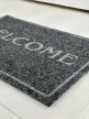 'Welcome' antracit szennyfogó szőnyeg 40x70 cm