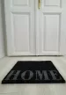 'Home' fekete szennyfogó szőnyeg 40x70 cm