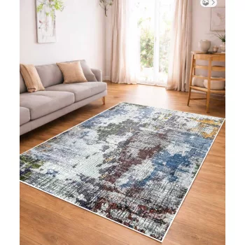 Loomi szürke-kék modern szőnyeg 80x150 cm