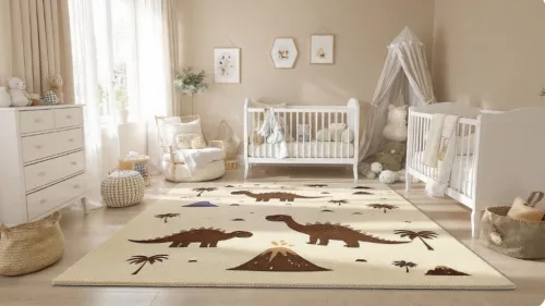 Dínómintás gyerekszőnyeg 60x110 cm