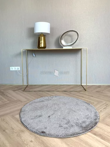 Vajpuha kerek shaggy sebano Sötétszürke (Dark grey) 100x100