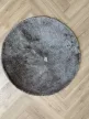 Vajpuha kerek shaggy sebano Sötétszürke (Dark grey) 80x80