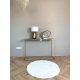 Vajpuha kerek shaggy sebano Fehér (white) 80x80