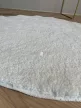 Vajpuha kerek shaggy sebano Fehér (white) 100x100