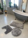    Shaggy Grey (Szürke) fürdőszoba szőnyeg 3 részes 50x80cm