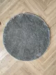 Vajpuha kerek shaggy sebano Szürke (Grey) 80x80