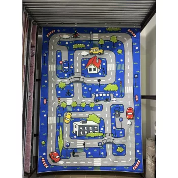 Meseváros mintás gyerekszőnyeg 120x180 cm