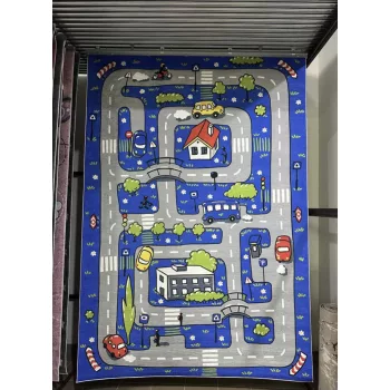 Meseváros mintás gyerekszőnyeg 200x300 cm