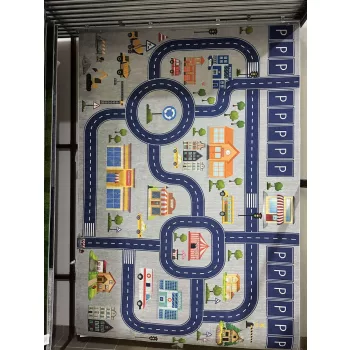 Városközpont mintás gyerekszőnyeg 160x230 cm