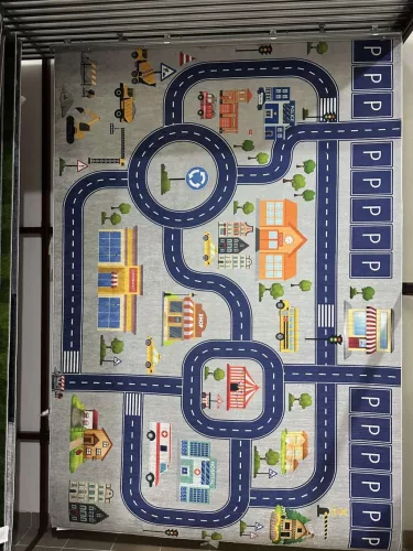 Városközpont mintás gyerekszőnyeg 100x200 cm