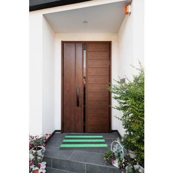 Zöld, gumis lábtörlő 45x70 cm