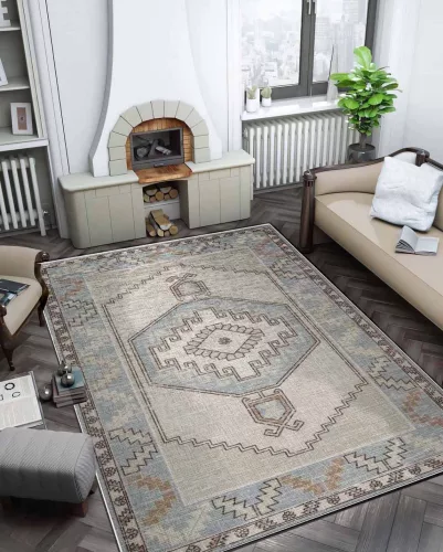 Carpetum zöld mintás szőnyeg 120x180